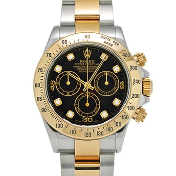 ロレックス コスモグラフ デイトナ 116523G ブラック/ダイヤモンド メンズ 時計 【中古】【wristwatch】