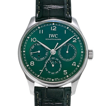 IWC ポルトギーゼ パーペチュアルカレンダー 42 IW344207 グリーン メンズ 時計 【新品】【wristwatch】