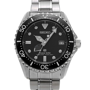 グランドセイコー スポーツコレクション スプリングドライブ ダイバーズ SBGA029 ブラック メンズ 時計 【中古】【wristwatch】