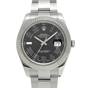 ロレックス デイトジャスト II 116334 グレー メンズ 時計 【中古】【wristwatch】