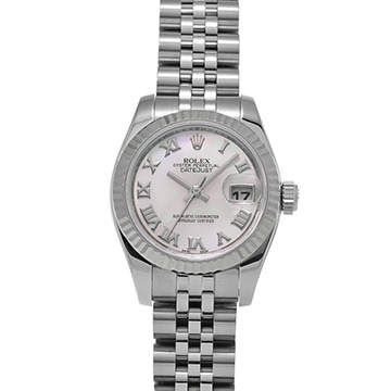 ロレックス デイトジャスト 179174NR ピンクシェル レディース 時計 【中古】【wristwatch】