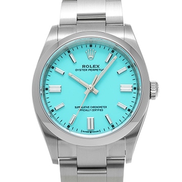 ロレックス オイスターパーペチュアル 36 126000 ターコイズブルー メンズ 時計 【中古】【wristwatch】