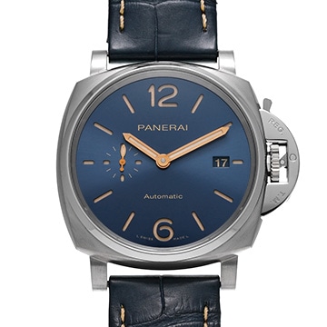 パネライ ルミノール ドゥエ 3デイズ チタニオ PAM00927 ブルー メンズ 時計 【中古】【wristwatch】