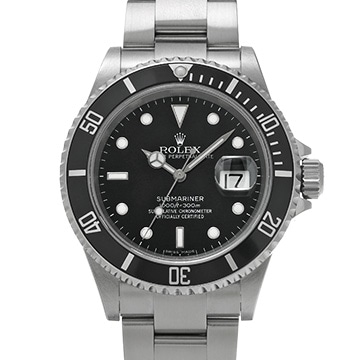 ロレックス サブマリーナ デイト 16610 ブラック メンズ 時計 【中古】【wristwatch】