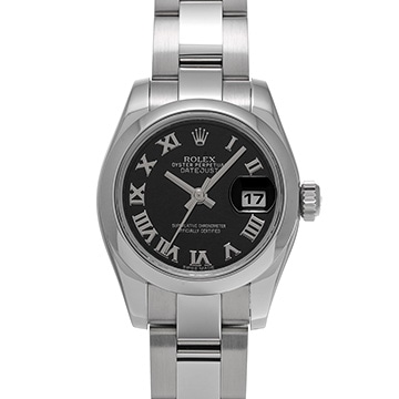ロレックス デイトジャスト 179160 ブラック レディース 時計 【中古】【wristwatch】