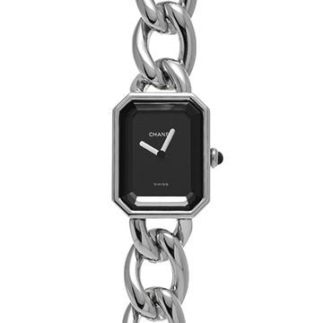 シャネル プルミエール L H0452 ブラック レディース 時計 【中古】【wristwatch】