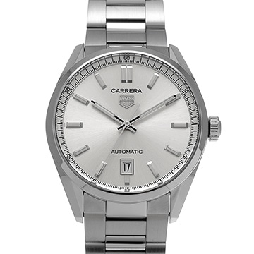 タグ ホイヤー カレラ キャリバー5 WBN2111.BA0639 シルバー メンズ 時計 【中古】【wristwatch】