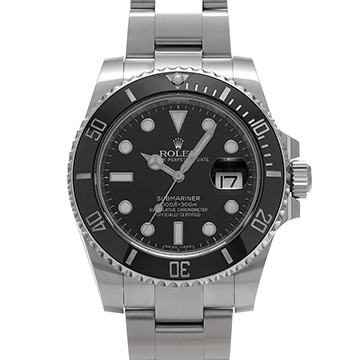 ロレックス サブマリーナ デイト 116610LN ブラック メンズ 時計 【中古】【wristwatch】