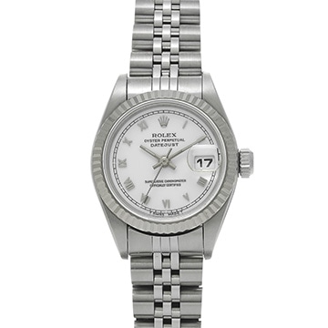 ロレックス デイトジャスト 69174 ホワイト レディース 時計 【中古】【wristwatch】