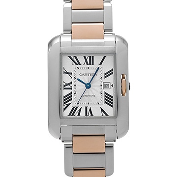 カルティエ タンク アングレーズ LM W5310007 シルバー メンズ 時計 【中古】【wristwatch】
