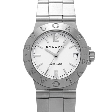 ブルガリ ディアゴノ スポーツ デイト LCV29S ホワイト レディース 時計 【中古】【wristwatch】