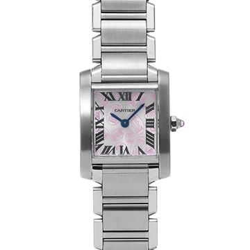 カルティエ タンク フランセーズ SM W51031Q3 シルバー レディース 時計 【中古】【wristwatch】