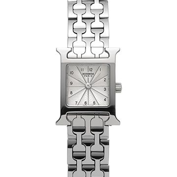 エルメス Hウォッチ ミニ HH1.110 シルバー レディース 時計 【中古】【wristwatch】