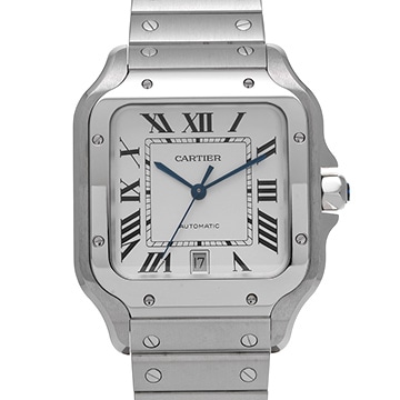 カルティエ サントス ドゥ カルティエ LM WSSA0018 シルバー メンズ 時計 【中古】【wristwatch】