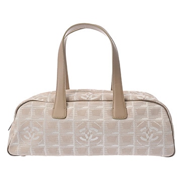 シャネル ニュートラベル ミニボストンバッグ ベージュ A15828 ナイロン レディース バッグ 【中古】【bag】
