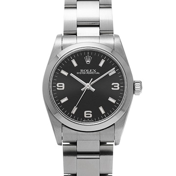 ロレックス オイスターパーペチュアル 77080 ブラック ユニセックス 時計 【中古】【wristwatch】