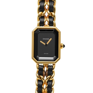 シャネル プルミエール M H0001 ブラック レディース 時計 【中古】【wristwatch】