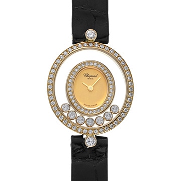 ショパール ハッピーダイヤモンド 20/4292 シャンパン/ダイヤモンド レディース 時計 【中古】【wristwatch】