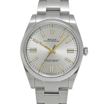 ロレックス オイスターパーペチュアル 41 124300 シルバー メンズ 時計 【中古】【wristwatch】