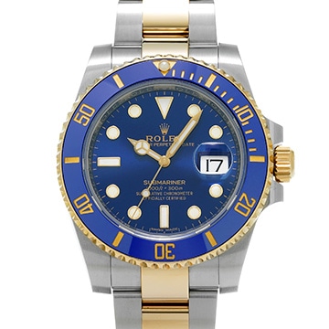 ロレックス サブマリーナ デイト 116613LB ブルー メンズ 時計 【中古】【wristwatch】