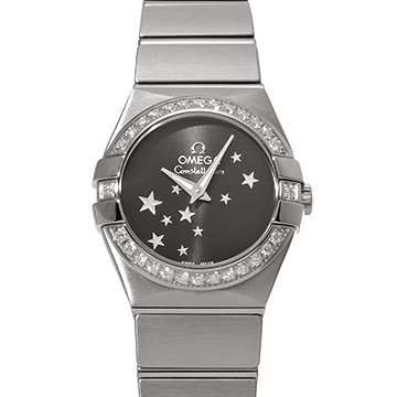 オメガ コンステレーション クォーツ 123.15.24.60.01.001 ブラック レディース 時計 【中古】【wristwatch】