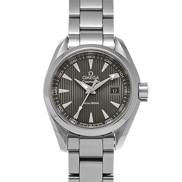 オメガ シーマスター アクアテラ クォーツ 231.10.30.60.06.001 グレー レディース 時計 【中古】【wristwatch】