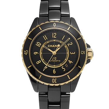 シャネル J12 キャリバー 12.1 38MM H9541 ブラックラッカー メンズ 時計 【中古】【wristwatch】