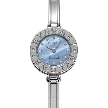 ブルガリ ビーゼロワン BZ22BSS/12.M ブルーシェル/ダイヤモンド レディース 時計 【中古】【wristwatch】