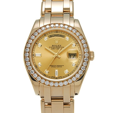 ロレックス デイデイト パールマスター 18948A シャンパン/ダイヤモンド メンズ 時計 【中古】【wristwatch】