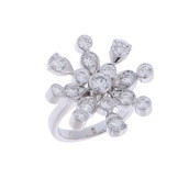 ピアジェ ライムライトパーティ リング シルバー K18ホワイトゴールド WG レディース ジュエリー 【中古】【jewelry】