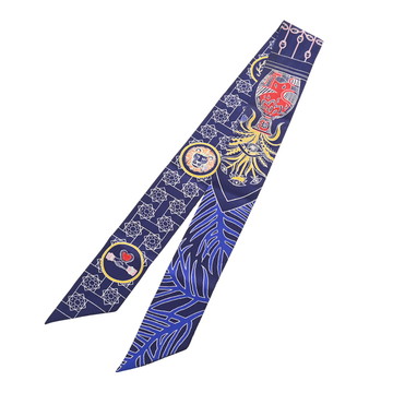 エルメス ツイリー LA DANSE DES AMAZONES ネイビー系マルチカラー シルク100％ レディース 【中古】【other】