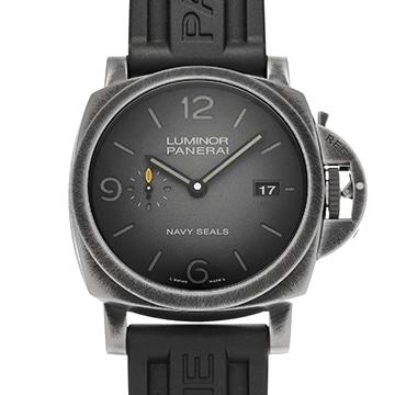 パネライ ルミノール マリーナ ネイビーシールズ PAM01412 グレー メンズ 時計 【新品】【wristwatch】