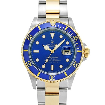ロレックス サブマリーナ デイト 16613 ブルー メンズ 時計 【中古】【wristwatch】