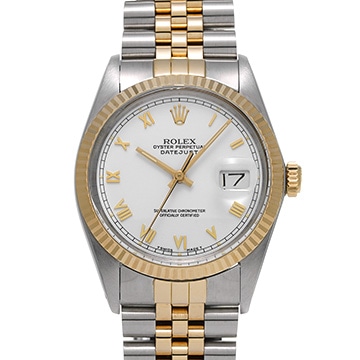 ロレックス デイトジャスト 36 16013 ホワイト メンズ 時計 【中古】【wristwatch】