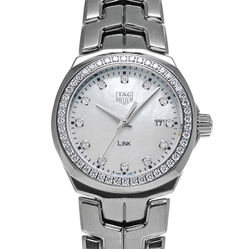 タグ ホイヤー リンク WBC1316.BA0600 ホワイトシェル/ダイヤモンド レディース 時計 【中古】【wristwatch】