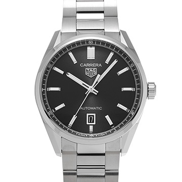 タグ ホイヤー カレラ キャリバー5 WBN2110.BA0639 ブラック メンズ 時計 【中古】【wristwatch】