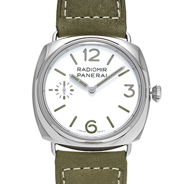 パネライ ラジオミール オフィチーネ PAM01384 ホワイト メンズ 時計 【中古】【wristwatch】