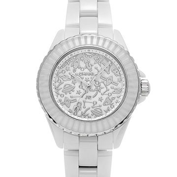 シャネル J12 コズミック H7990 ホワイト/ダイヤモンド レディース 時計 【中古】【wristwatch】