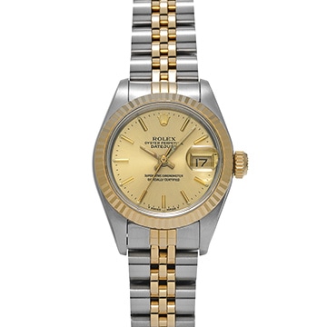 ロレックス デイトジャスト 69173 シャンパン レディース 時計 【中古】【wristwatch】