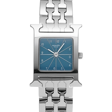 エルメス Hウォッチ HH1.210 ブルー レディース 時計 【中古】【wristwatch】