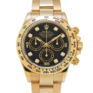 ロレックス コスモグラフ デイトナ 116508G ブラック/ダイヤモンド メンズ 時計 【中古】【wristwatch】