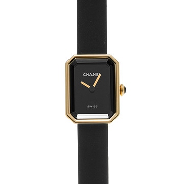 シャネル プルミエール リボン H6125 ブラックラッカー レディース 時計 【中古】【wristwatch】