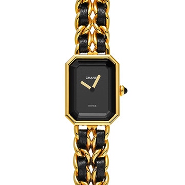 シャネル プルミエール S H0001 ブラック レディース 時計 【中古】【wristwatch】