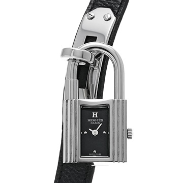 エルメス ケリーウォッチ KE1.210 ブラック レディース 時計 【中古】【wristwatch】