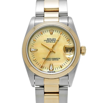 ロレックス デイトジャスト 78243N2BR イエローシェル/ダイヤモンド レディース 時計 【中古】【wristwatch】