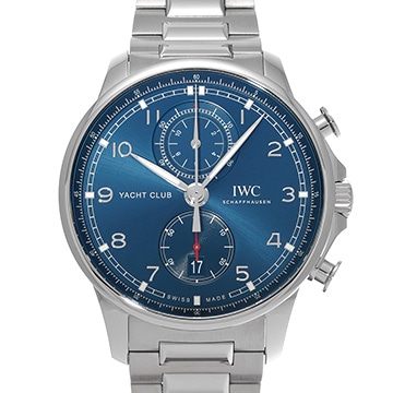 IWC ポルトギーゼ ヨットクラブ クロノグラフ IW390701 ブルー メンズ 時計 【中古】【wristwatch】