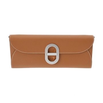 エルメス シェーヌダンクル トゥーゴー ゴールド ヴォーエプソン レディース 財布 【中古】【purse】
