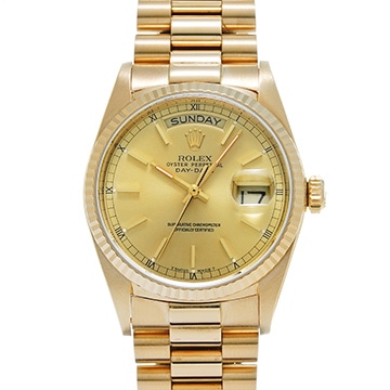 ロレックス デイデイト 18038 シャンパン メンズ 時計 【中古】【wristwatch】