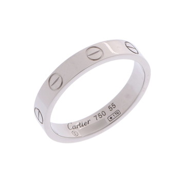 カルティエ ミニラブリング #55 シルバー K18ホワイトゴールド WG レディース ジュエリー 【中古】【jewelry】