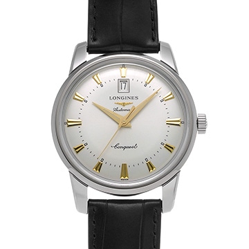 ロンジン コンクエスト ヘリテージ L1.645.4.75.4 シルバー メンズ 時計 【新品】【wristwatch】